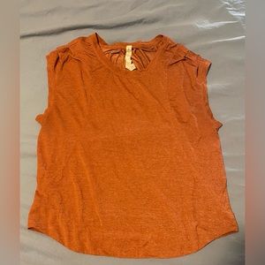 Burnt Orange Lululemon Sleeveless Top